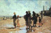 John Singer Sargent Oyster Gatherers of Cancale Norge oil painting reproduction